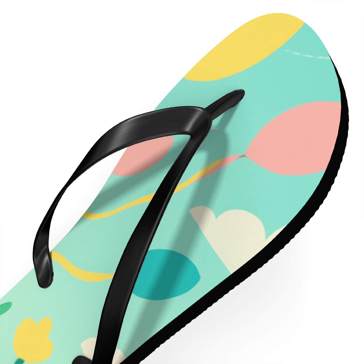 Spring Equinox Ribbon Kite Constellations personalized beach flip flops