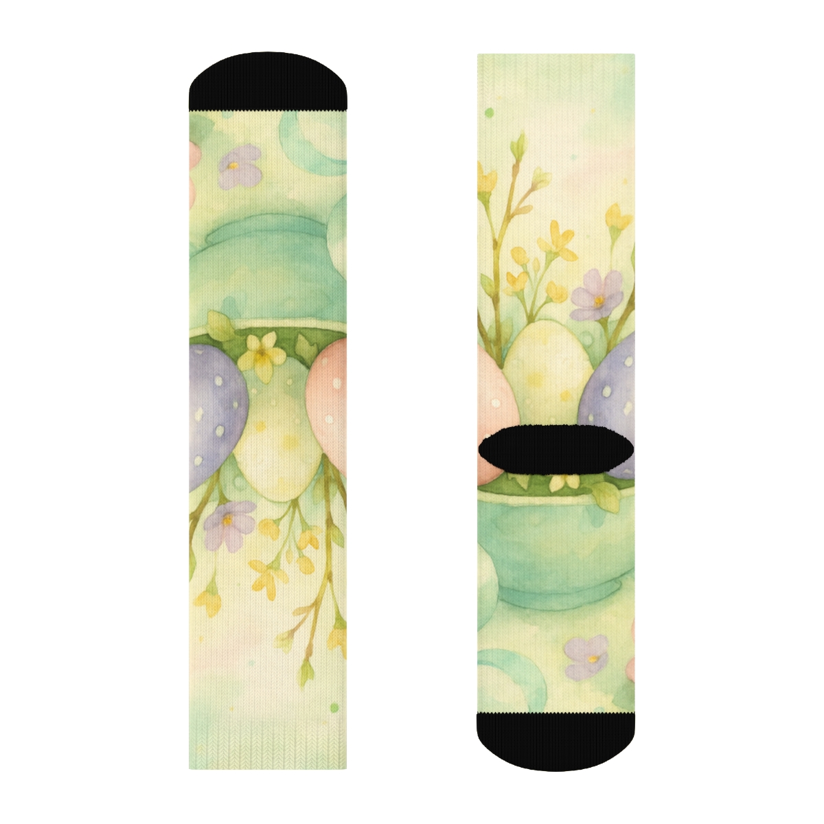 Spring Equinox Ribboned Egg Bloom sports performance socks