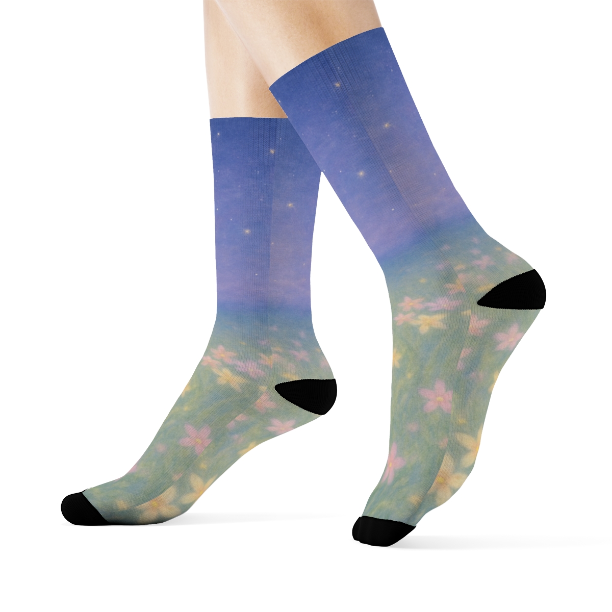 Spring Equinox Star Petals sports performance socks