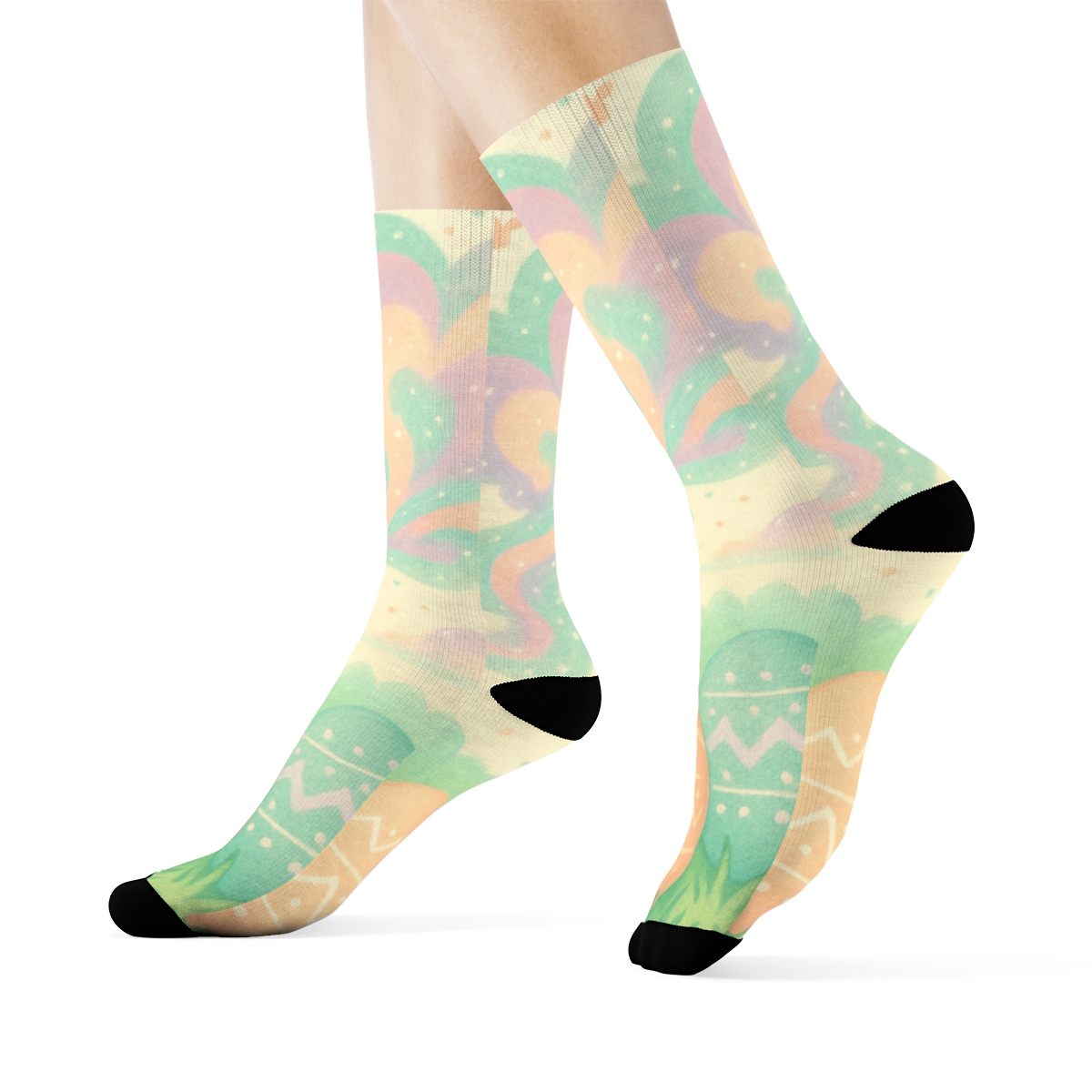 Spring Festival Egg Nebula Garden custom socks
