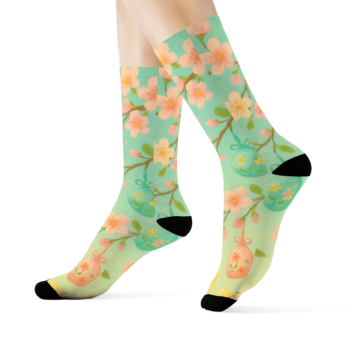Spring Lantern Egg Nebula custom socks
