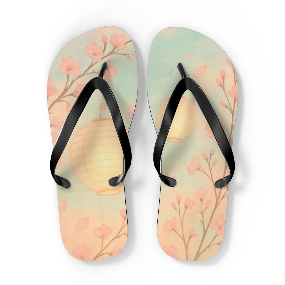 Spring Lantern Petal Drift stylish summer flip flops