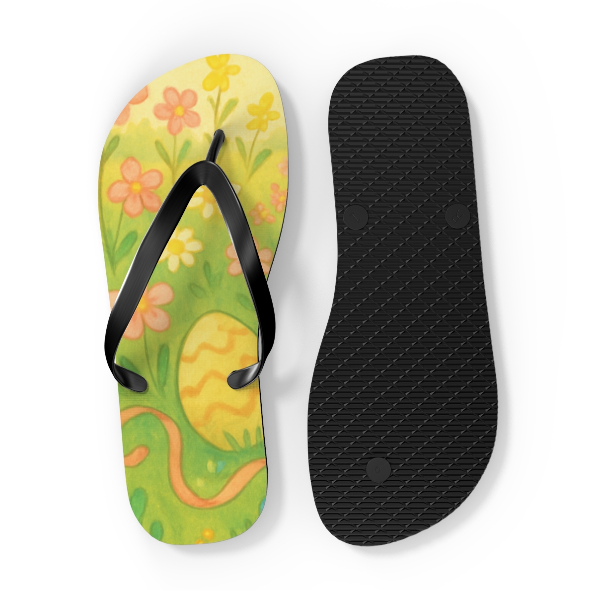 Spring Ribbon Egg Meadow soft sole flip flops