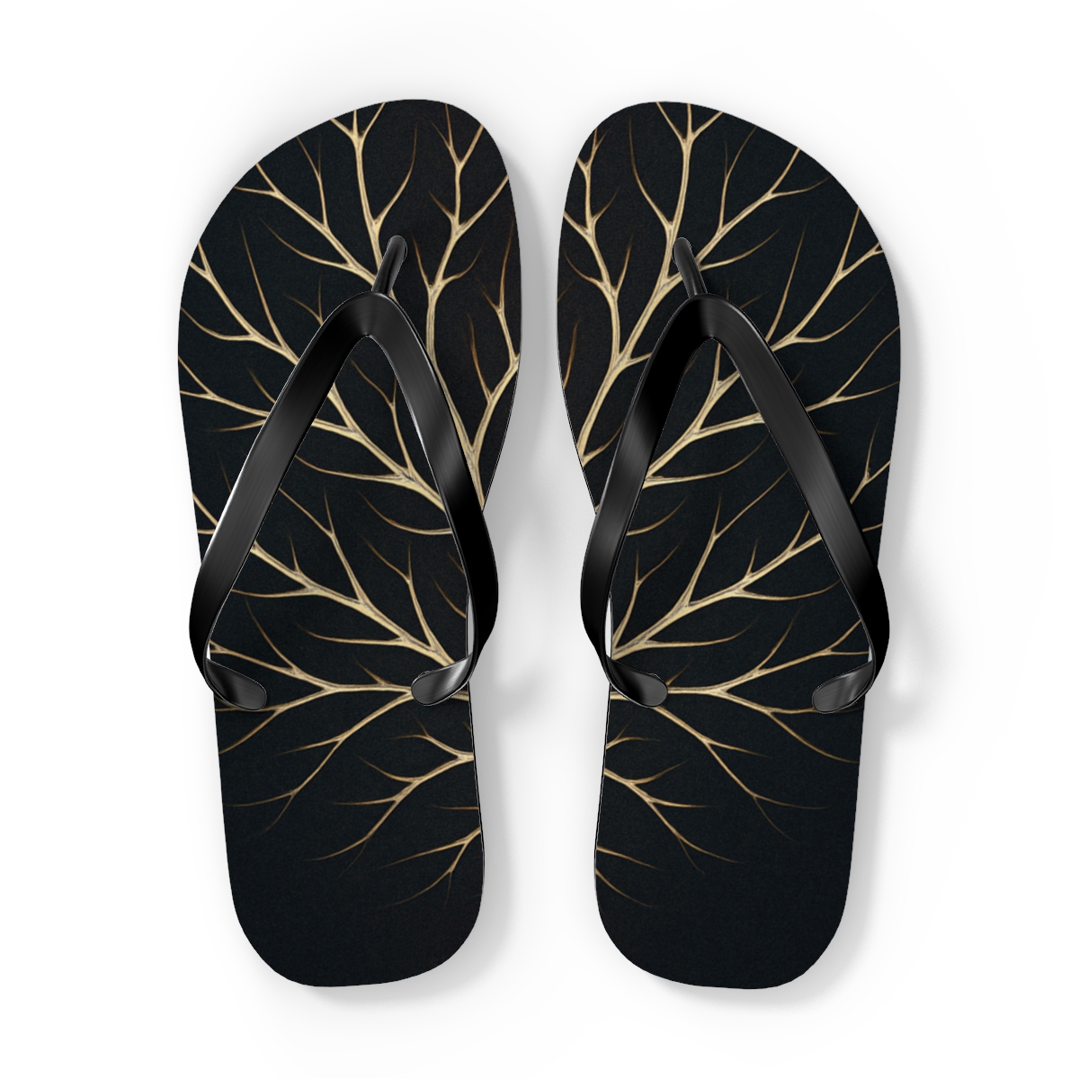 Stag Antler Fractal Crown soft sole flip flops