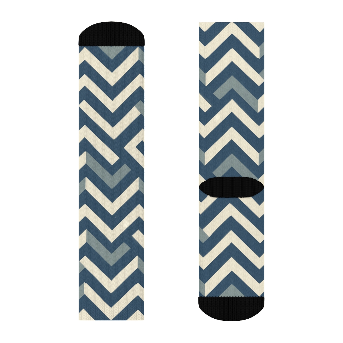 Staggered Chevron Field comfortable cotton socks