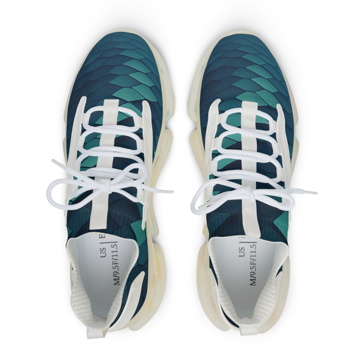 Staggered Hex Ripple comfortable running sneakers
