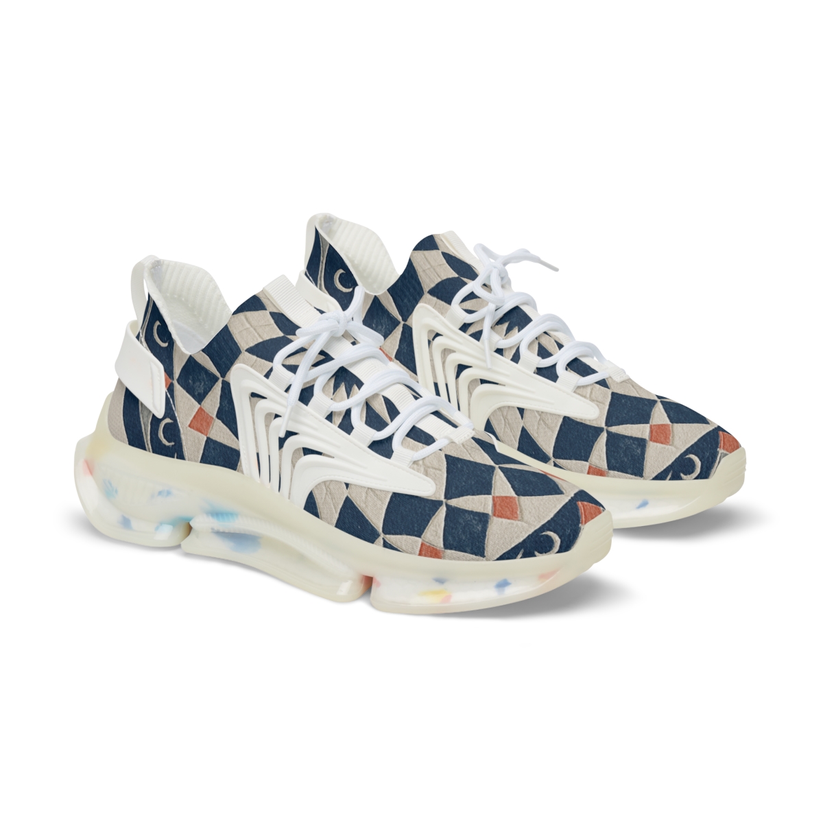 Starburst Lattice Mosaic premium sport sneakers