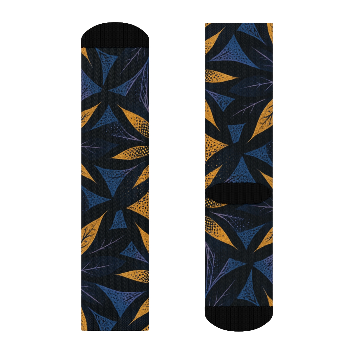 Starburst Vein Fractal Array trendy colorful socks