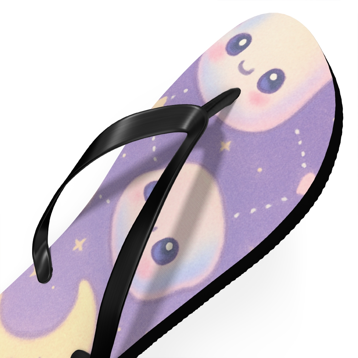 Stargazer Marshmallow Constellations designer logo flip flops