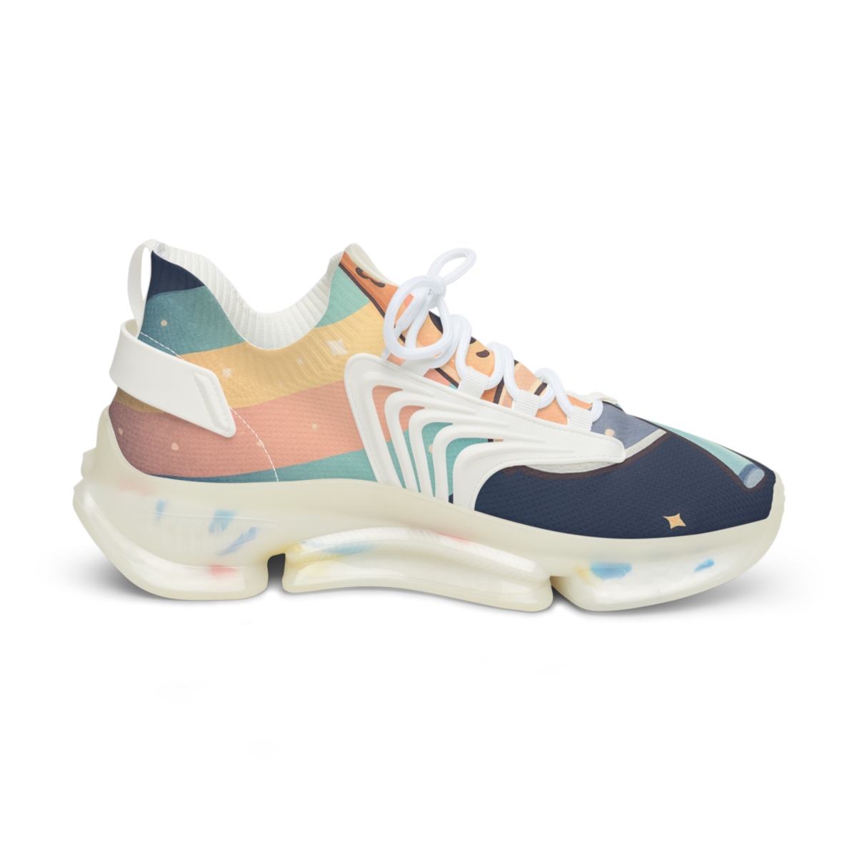 Starlight Bubble Tea Comet personalized athletic sneakers