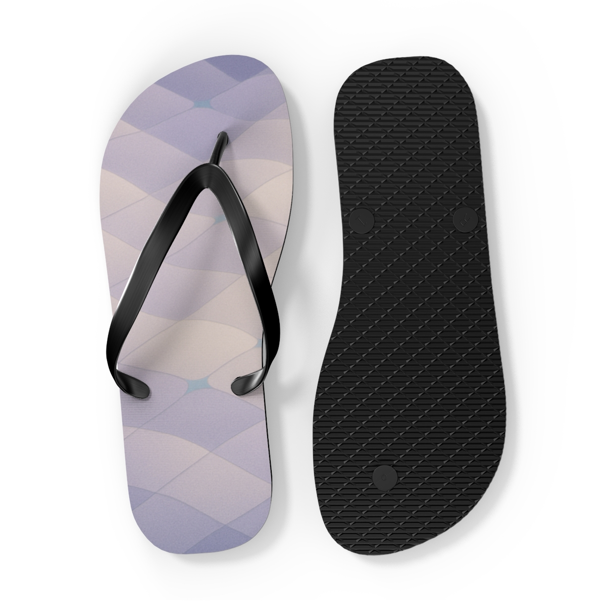Starlight Wave Tessellation unique graphic flip flops