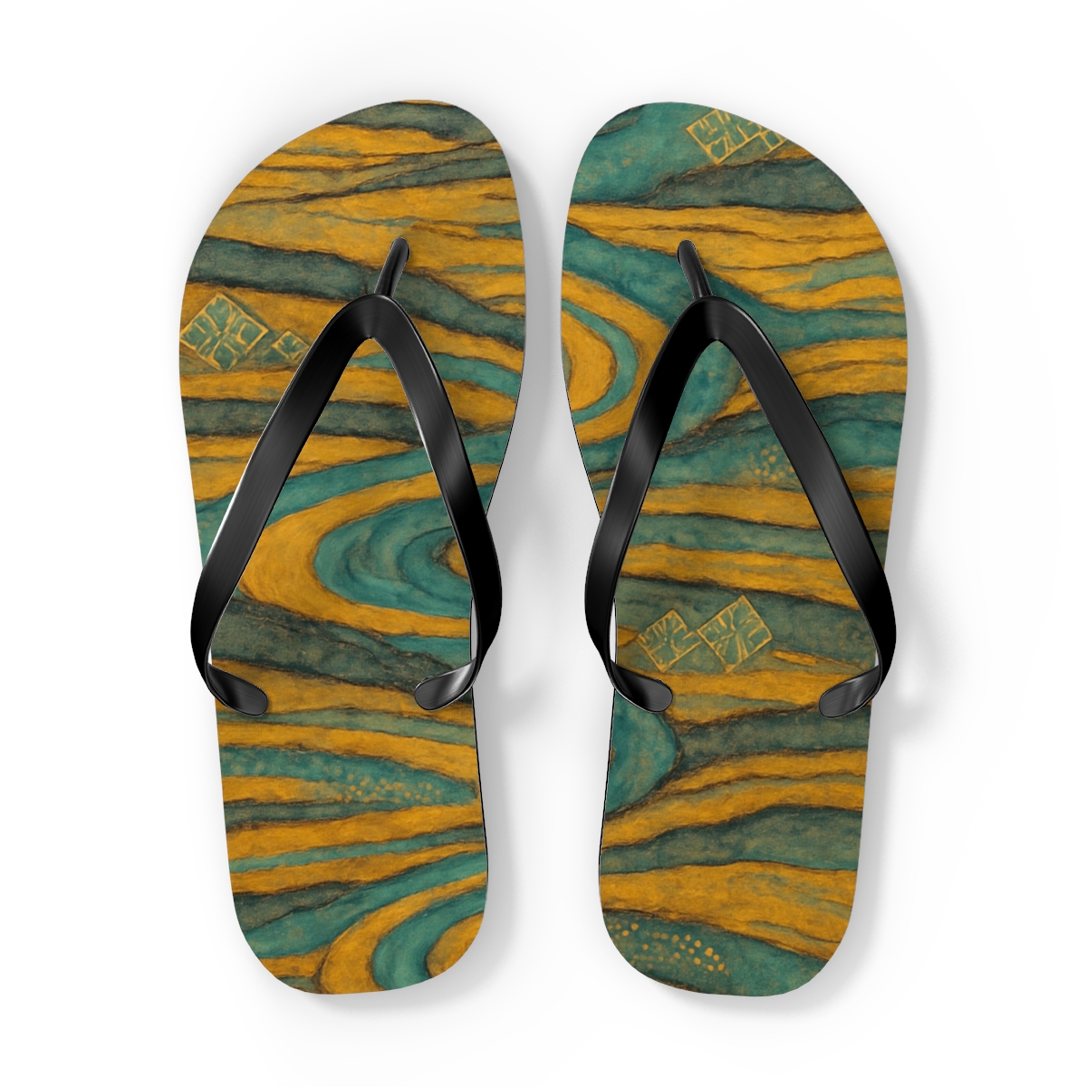 Strata Veil Mosaic trendy printed flip flops