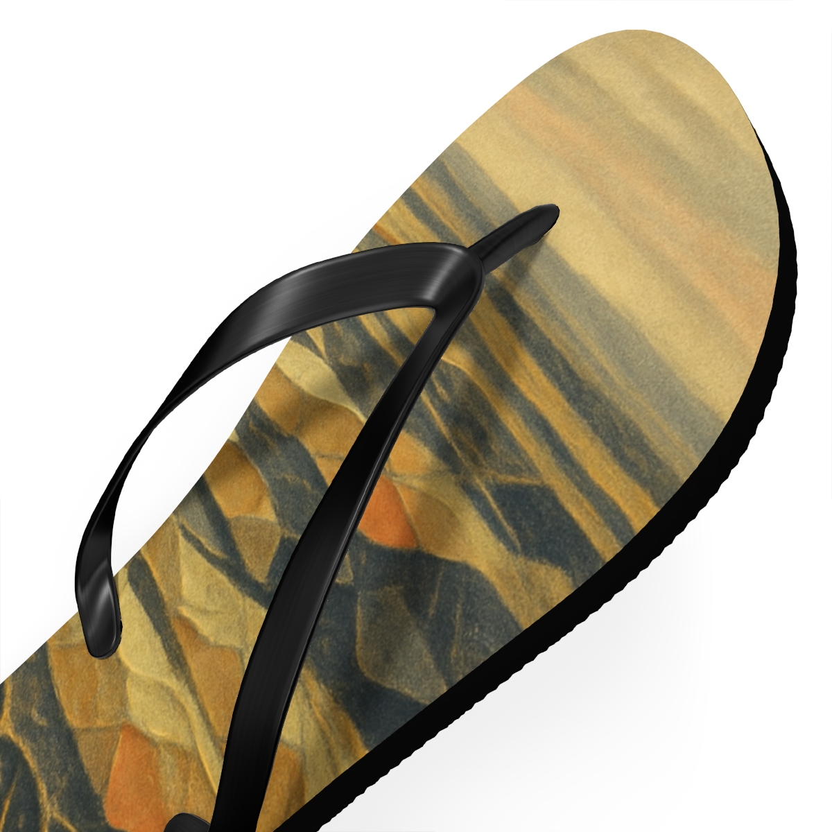 Strata Veil Mosaic personalized beach flip flops