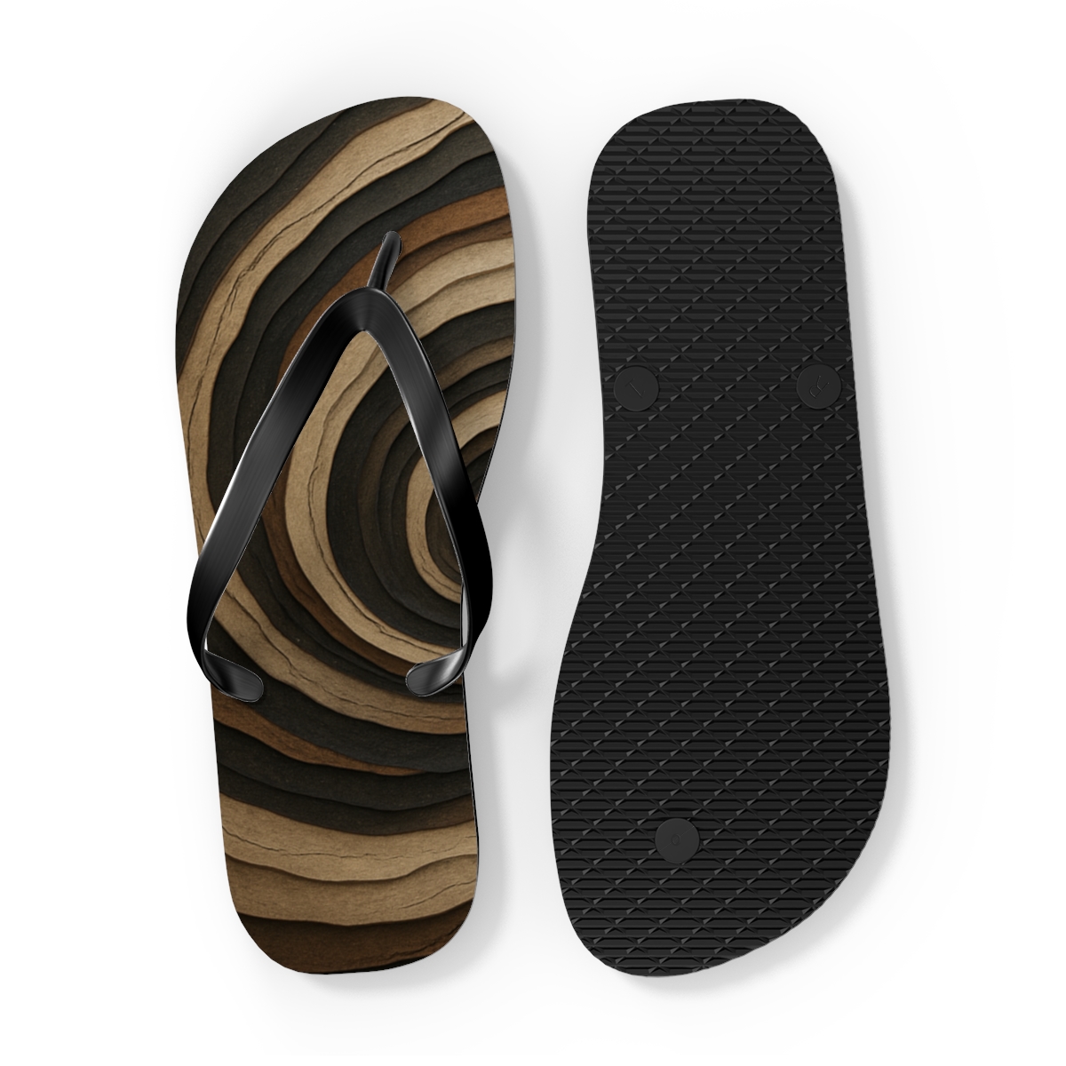Strata Vortex Weave unique graphic flip flops
