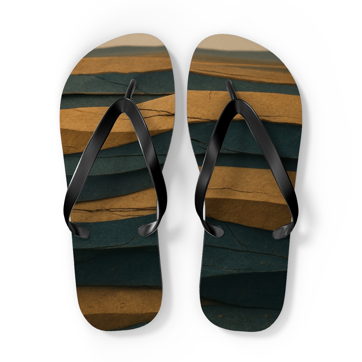 Stratum Ribbon Tapestry custom flip flops