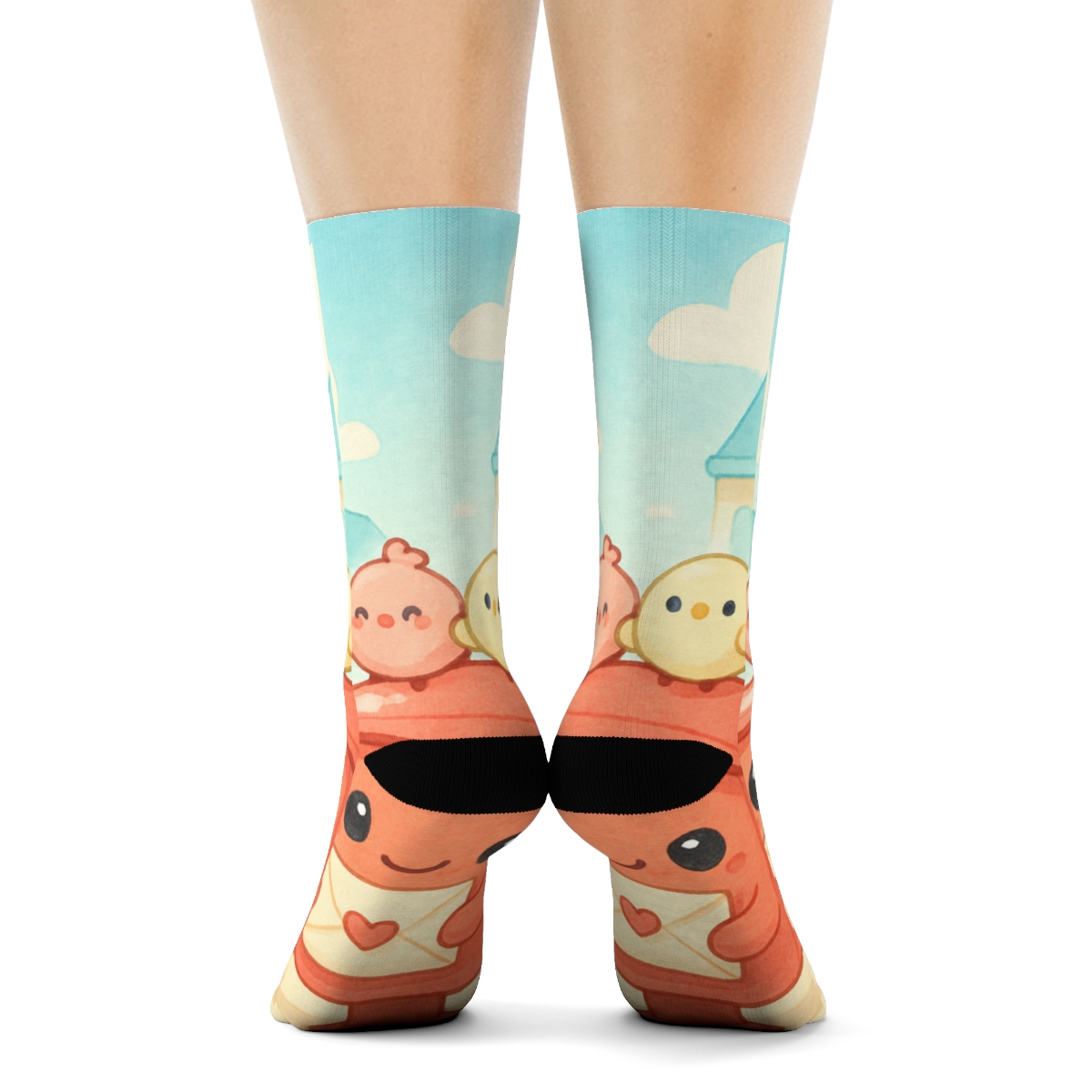 Strawberry Mailbox Buddies comfortable cotton socks