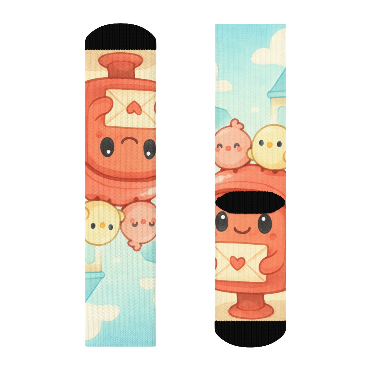 Strawberry Mailbox Buddies comfortable cotton socks