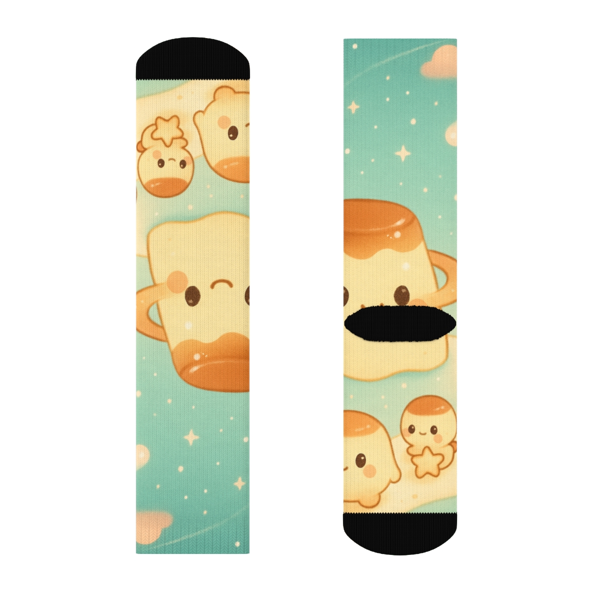 Teal Planet Pudding Parade sports performance socks