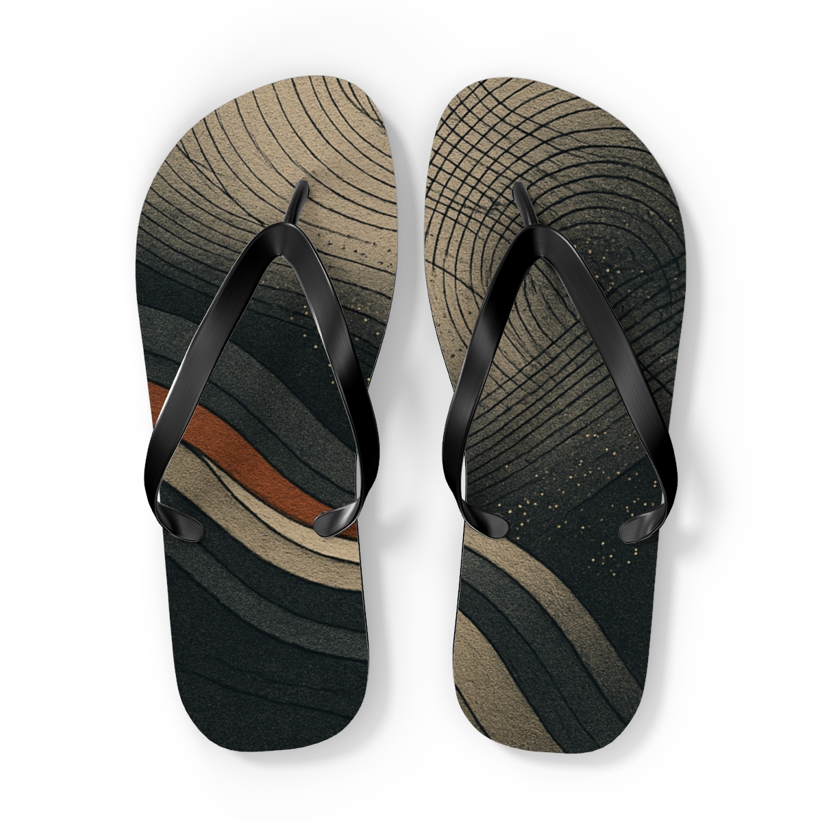 Tectonic Fold Wavefront Diagram comfortable casual flip flops