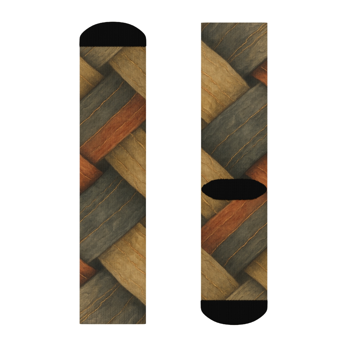 Tectonic Fold Weave unique printed socks