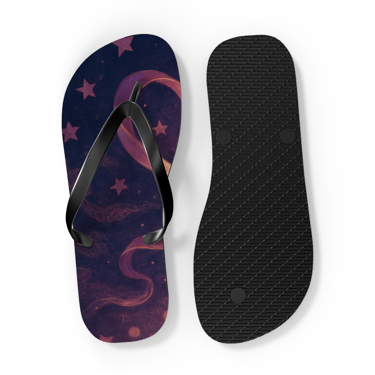 Valentine Aurora Ribbon Night soft sole flip flops