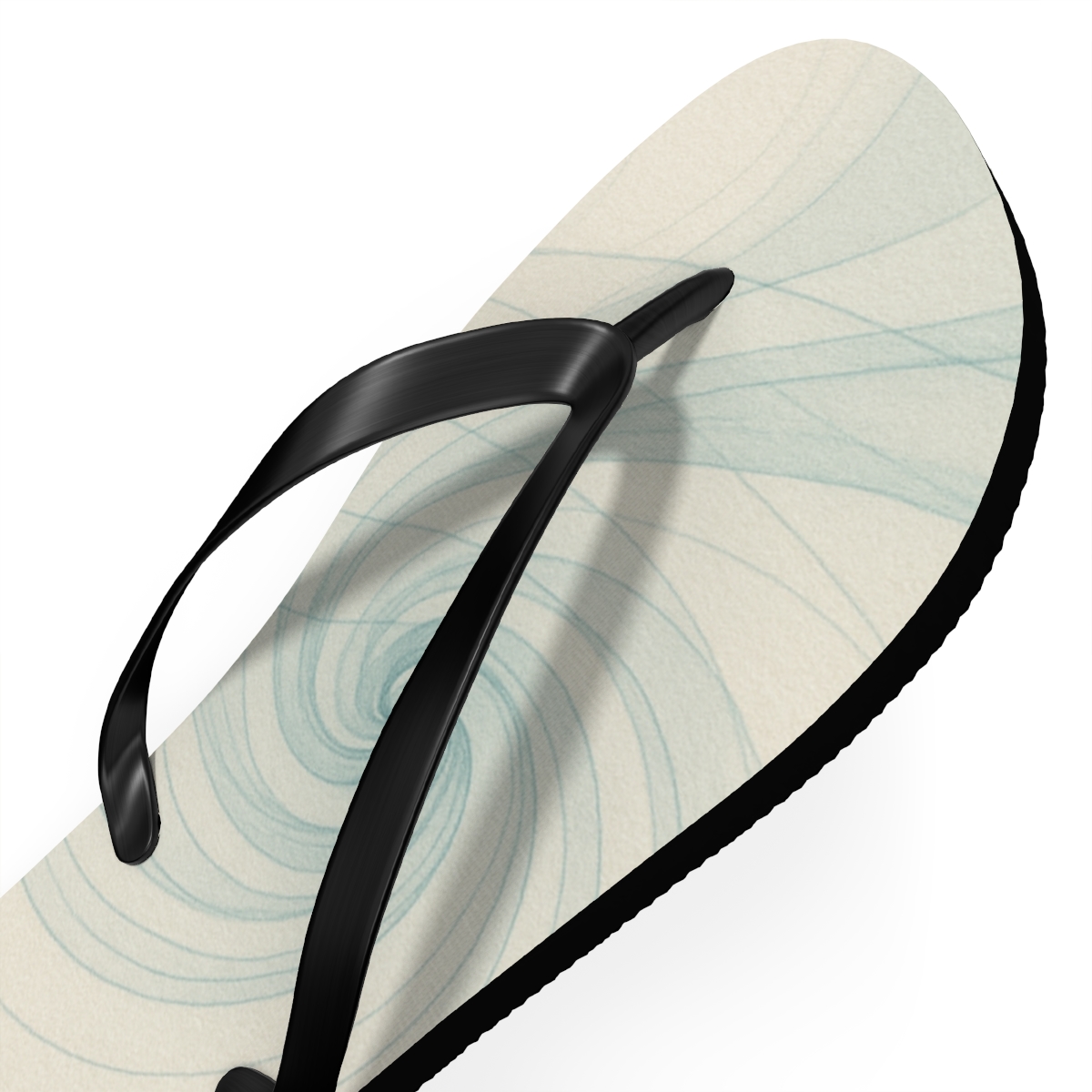 Vapor Curl Wavefront Diagram unique graphic flip flops