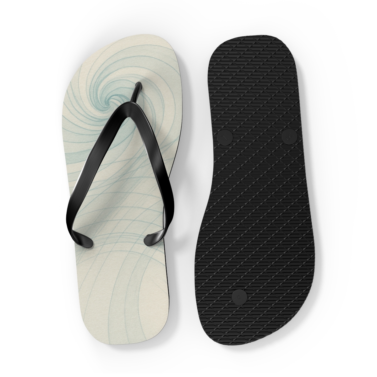 Vapor Curl Wavefront Diagram unique graphic flip flops