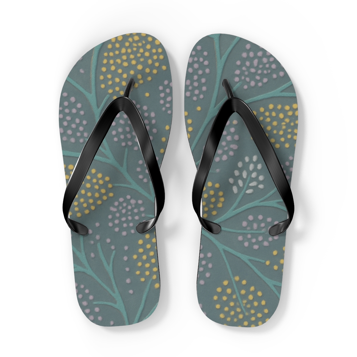 Vein Dot Mosaic stylish summer flip flops