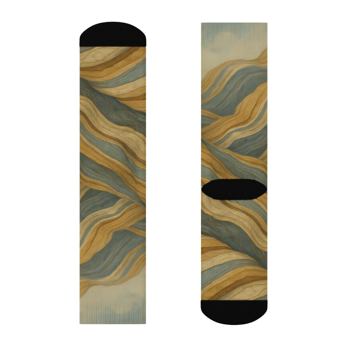 Geological Strata Comfort Socks