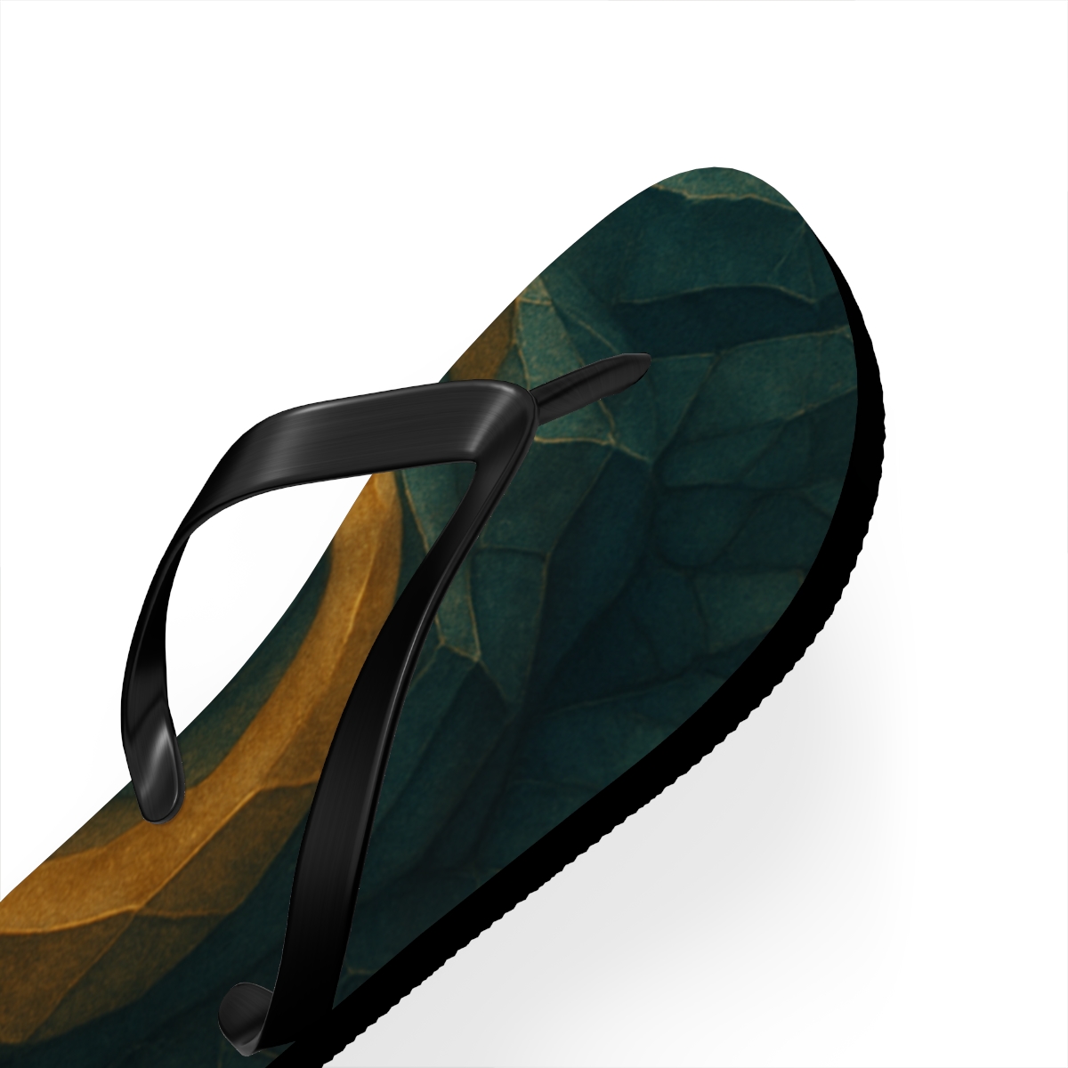 Golden Vein Harmony Flip Flops