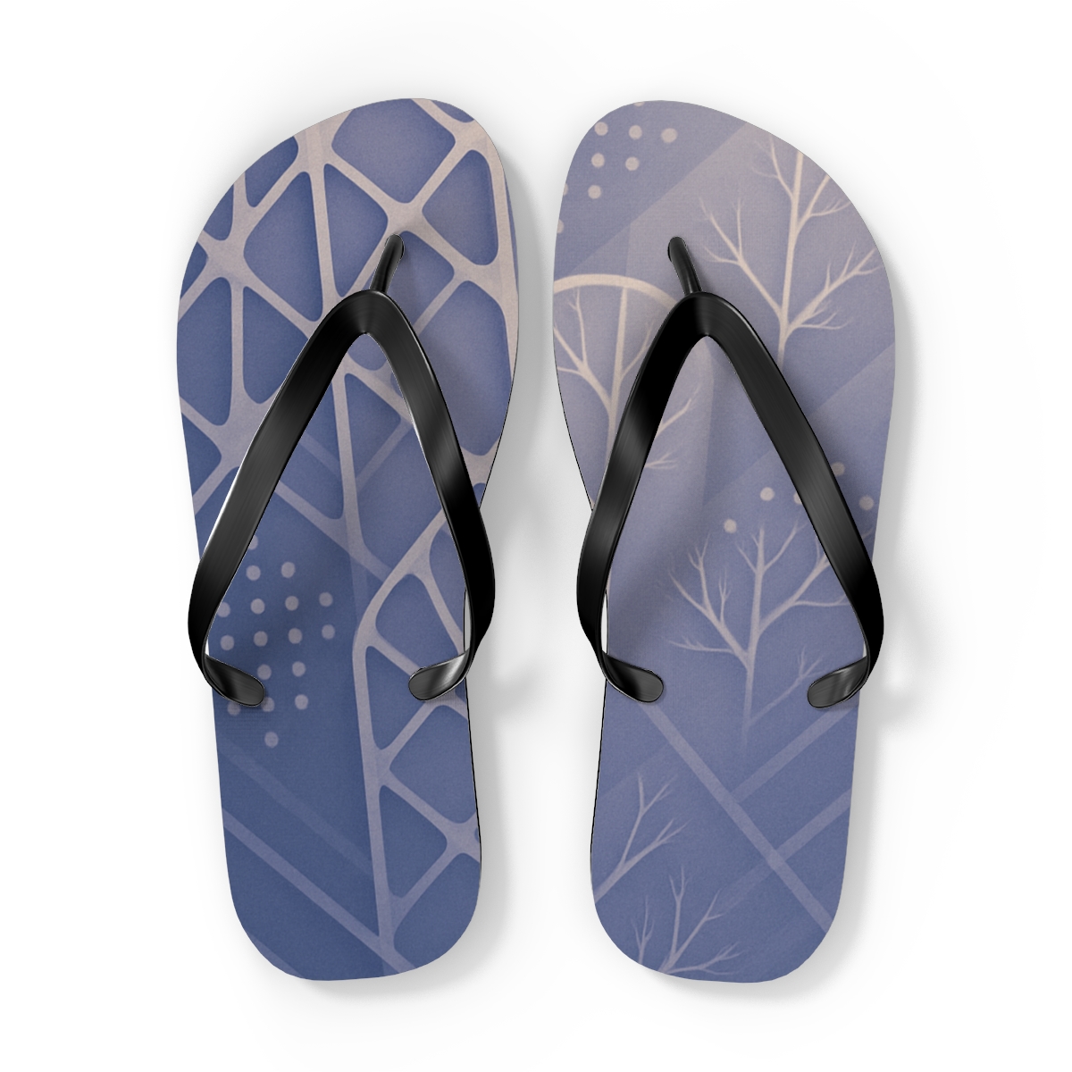Vein Lattice Cascade custom flip flops
