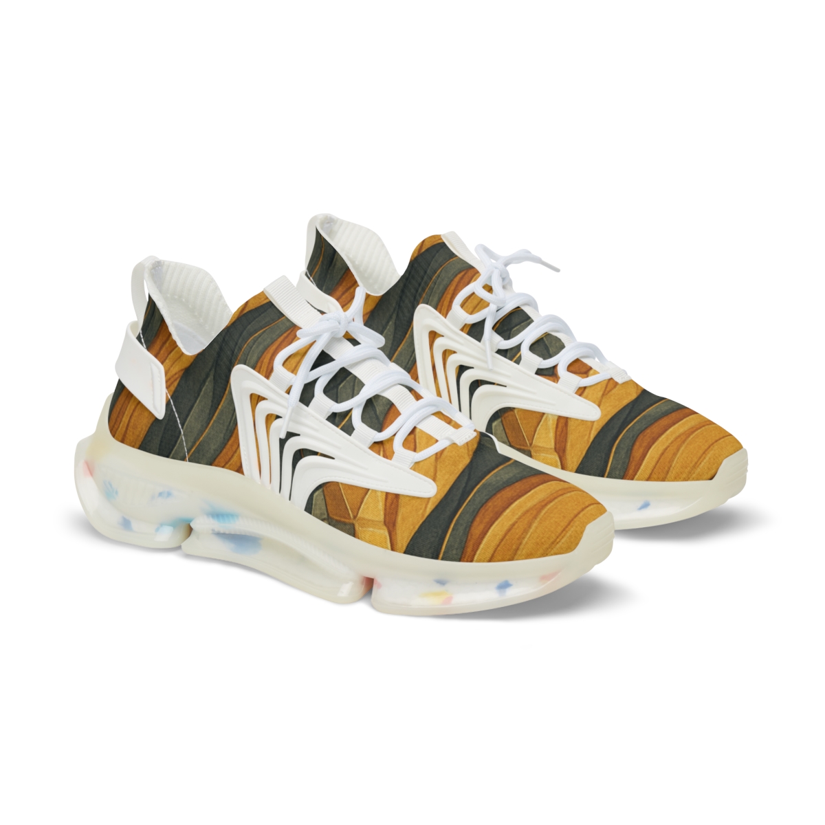 Veined Strata Tapestry stylish casual sneakers