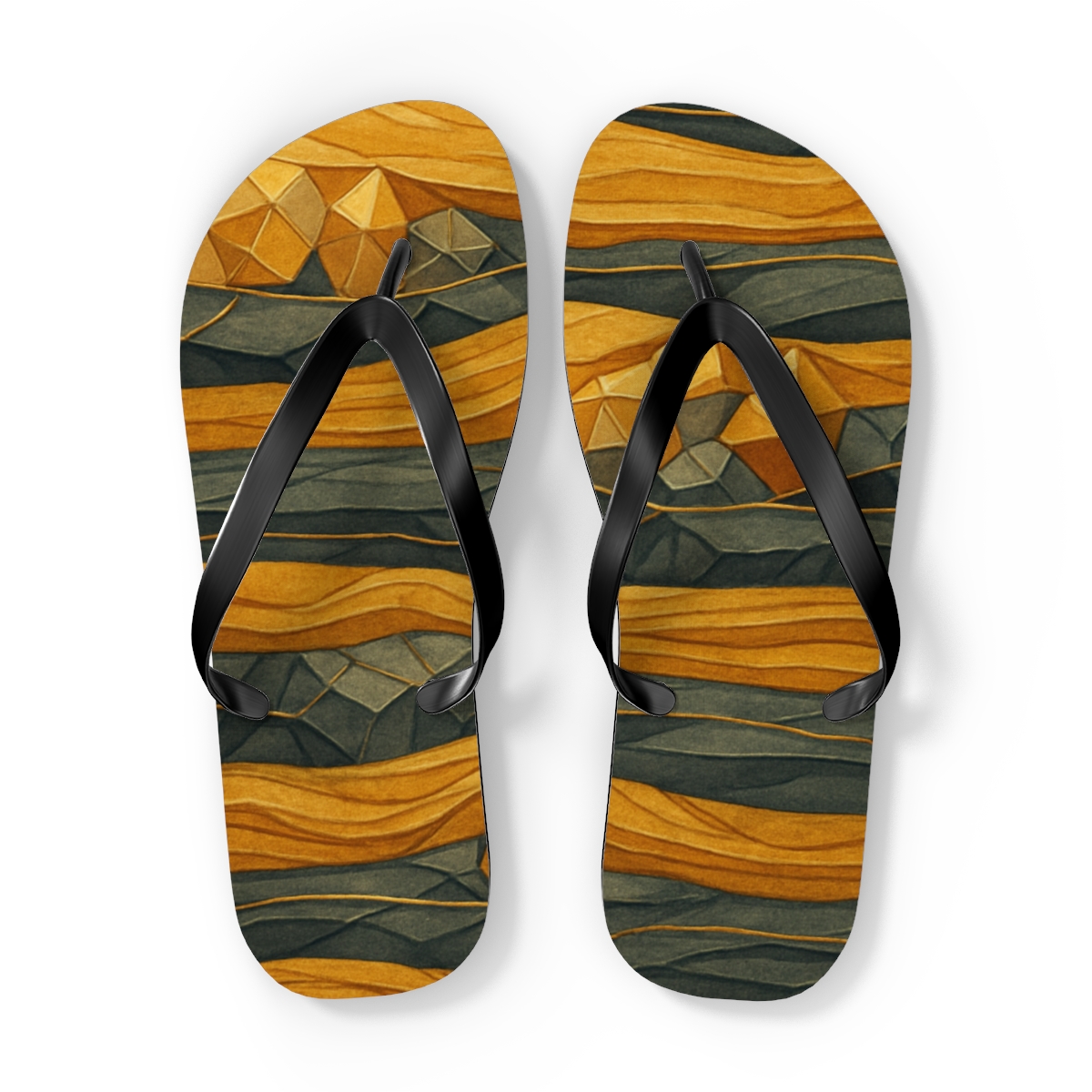 Veined Strata Tapestry stylish summer flip flops