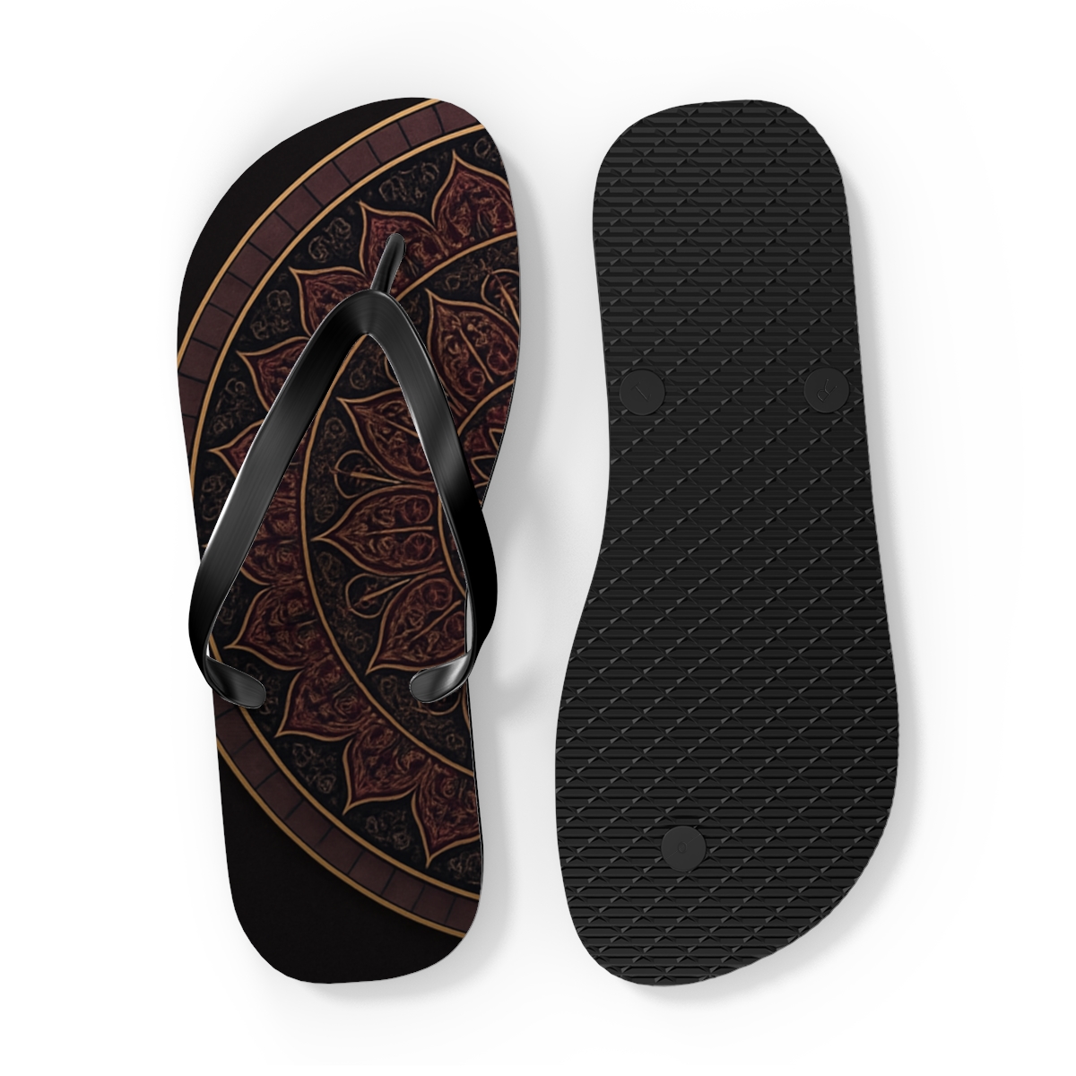 Velvet Orbit Filigree soft sole flip flops