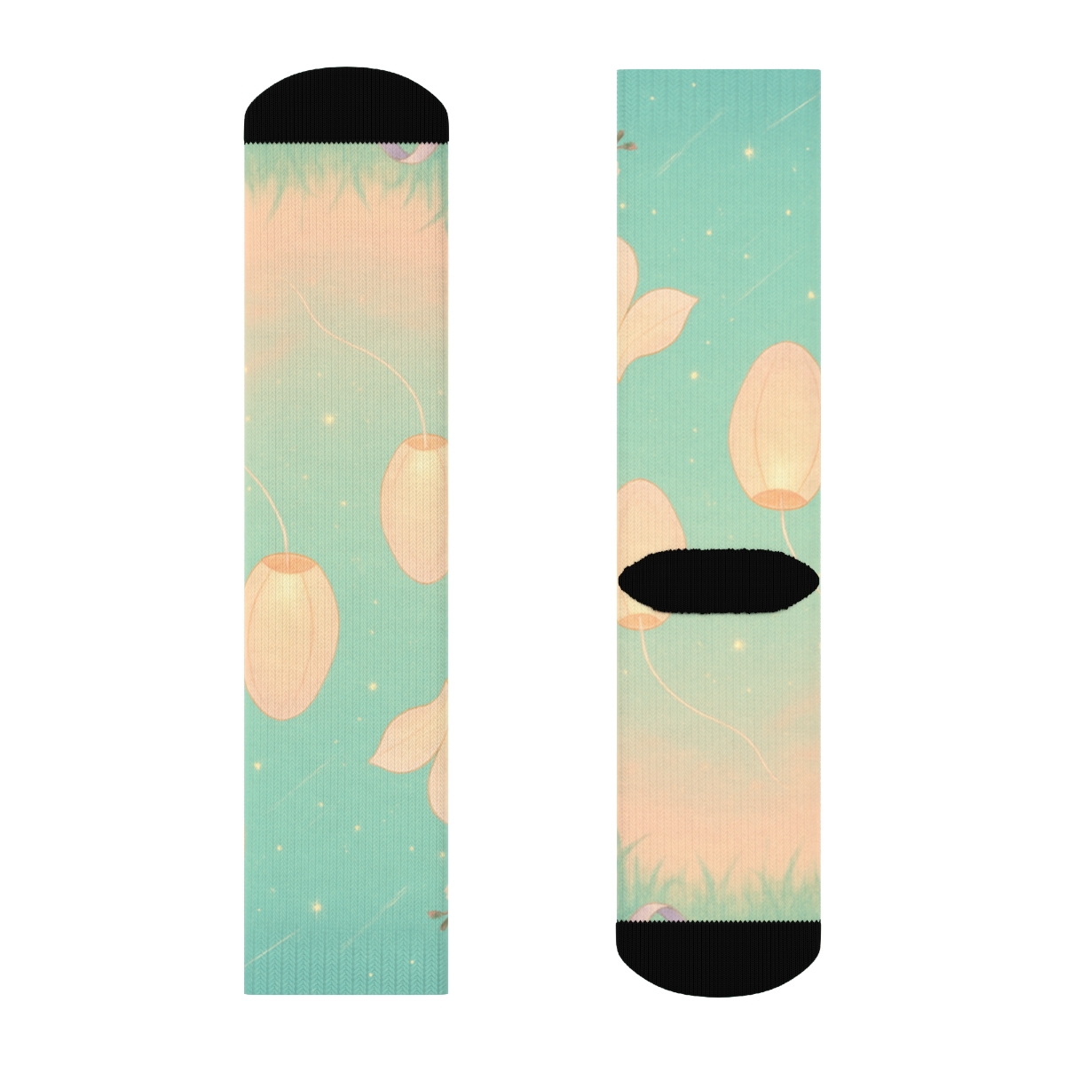 Vernal Equinox Kite Lanterns comfortable cotton socks