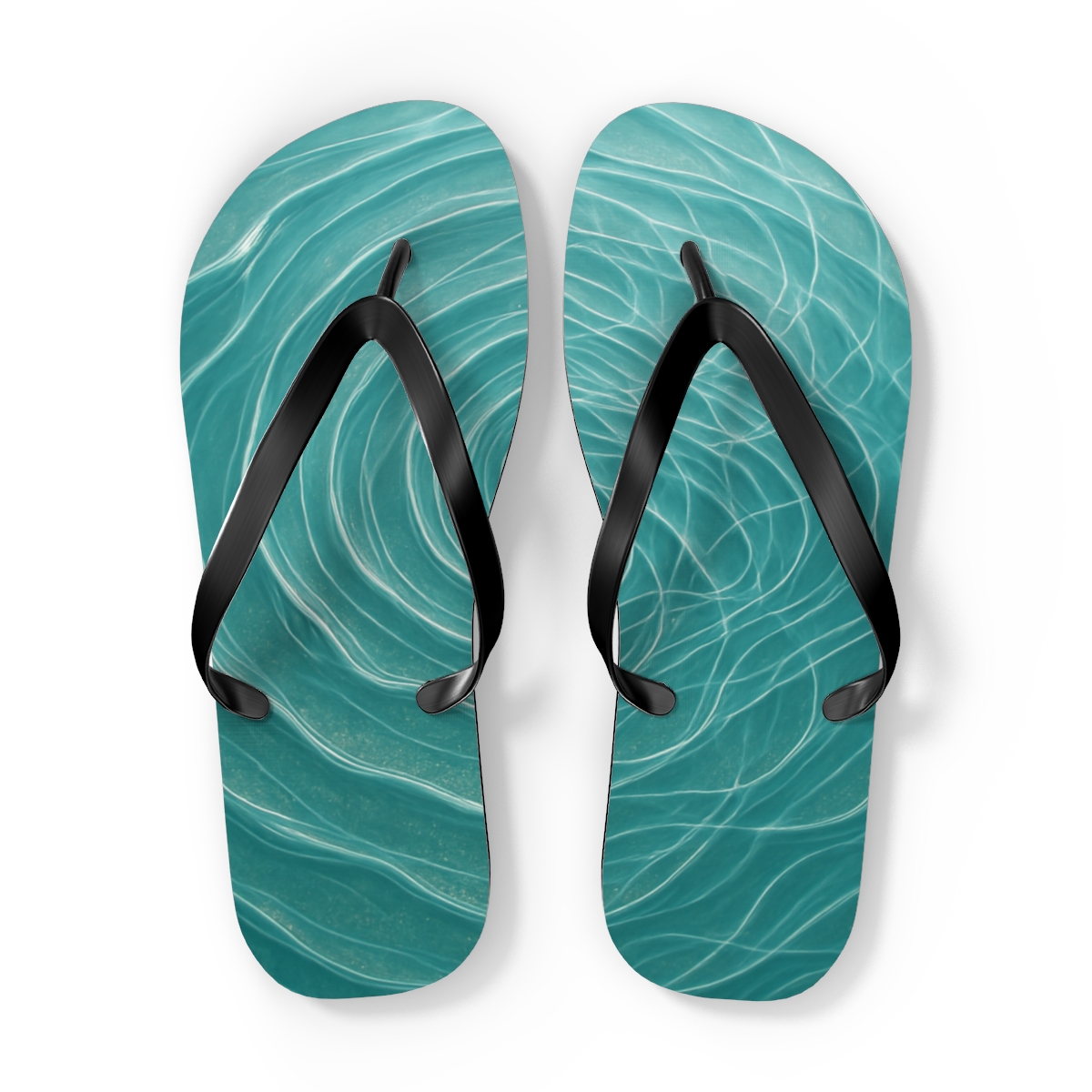 Vortex Ripple Glassfield unique graphic flip flops