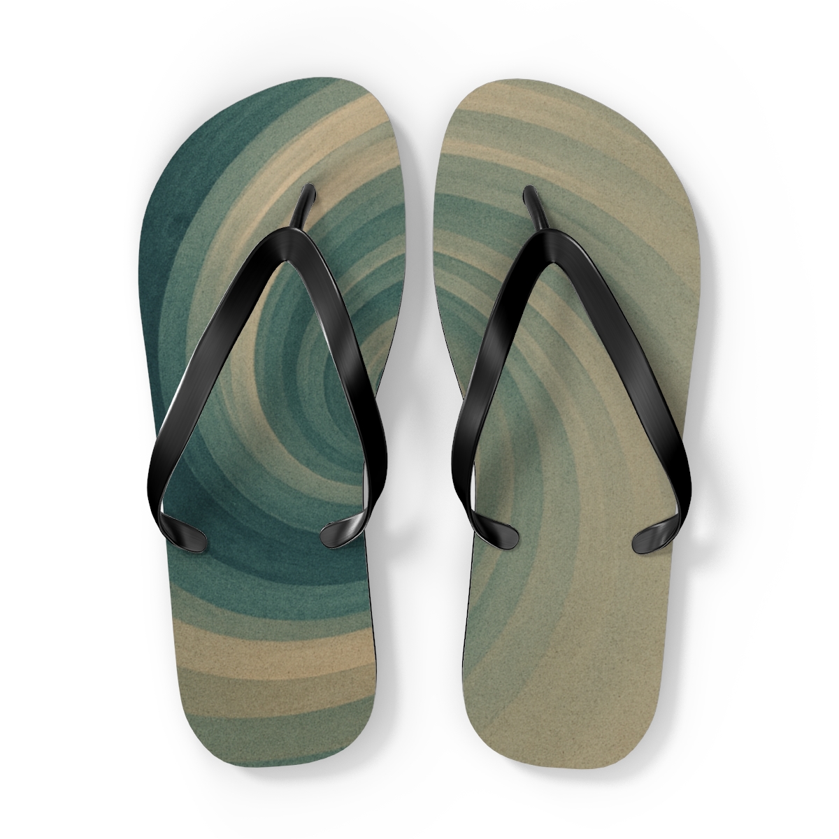 Vortex Silt Wavefront Diagram personalized beach flip flops