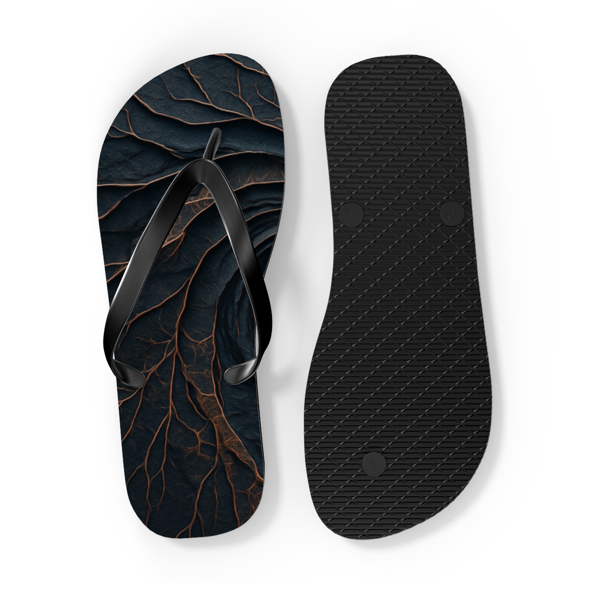 Vortex Vein Lattice unique graphic flip flops