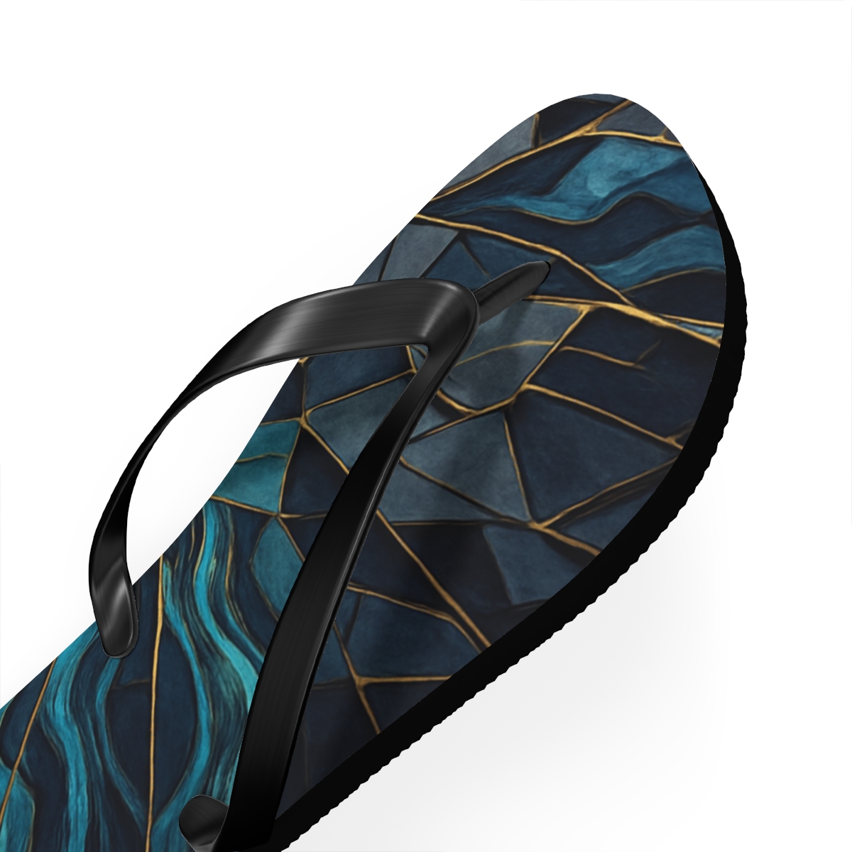 Ocean Currents Mosaic Flip Flops