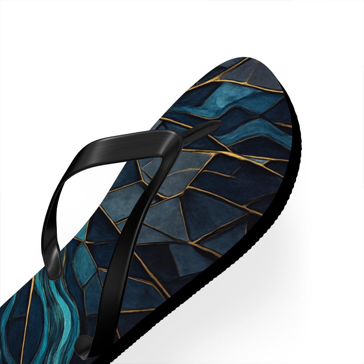 Ocean Currents Mosaic Flip Flops