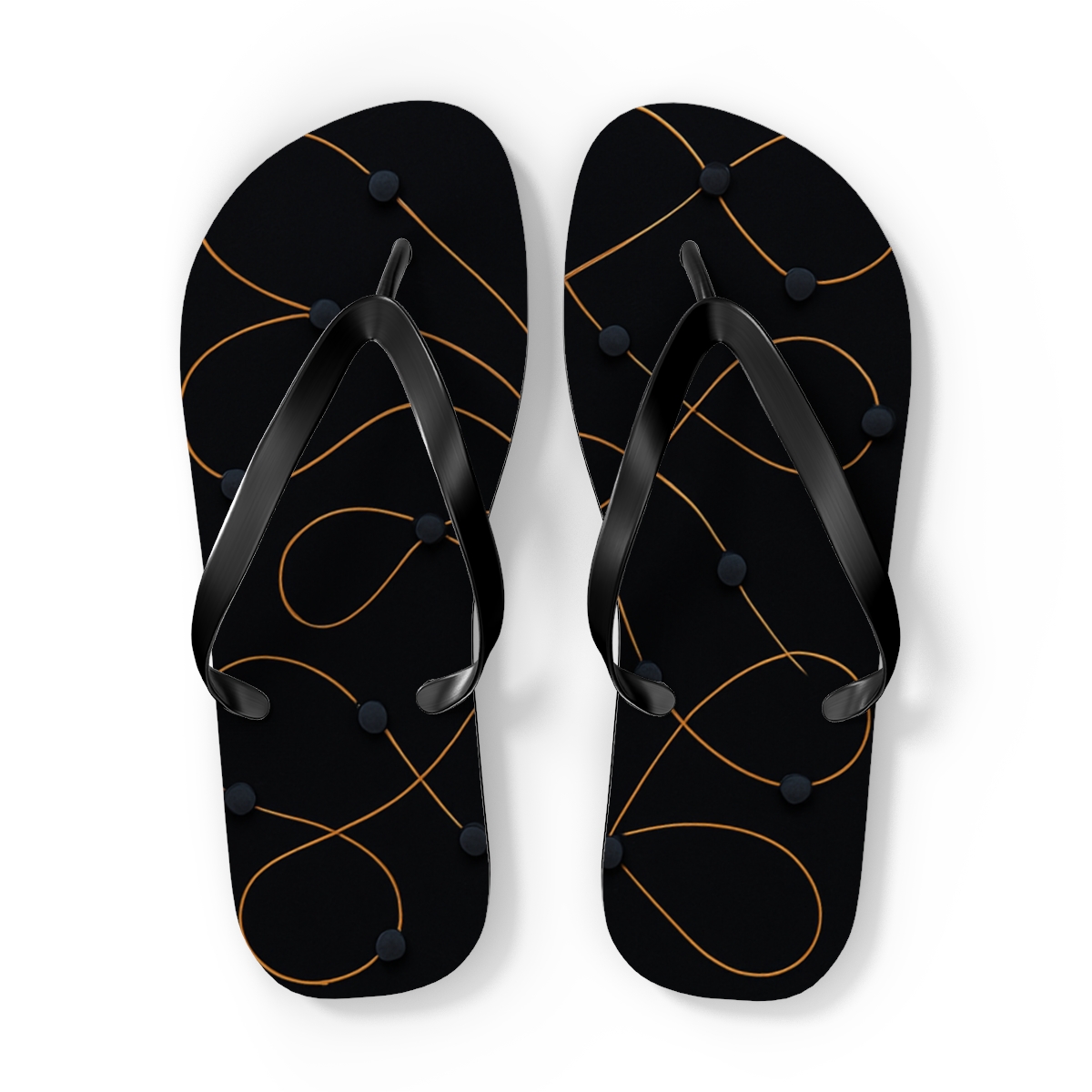 Waggle Code Of The Honeybee unique graphic flip flops