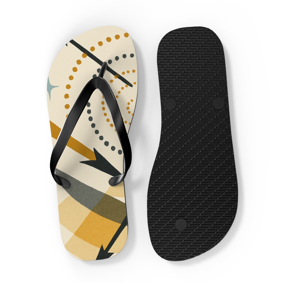Waggle Signal Constellation soft sole flip flops