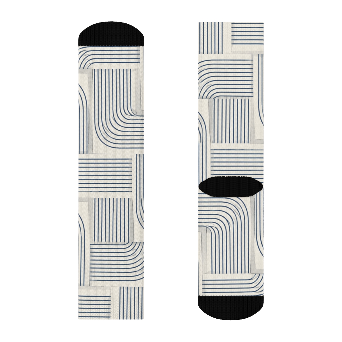 Warped Pinstripe Parquet Flow unique printed sockscustom socks [AI-70137c41-01b6538b5306]