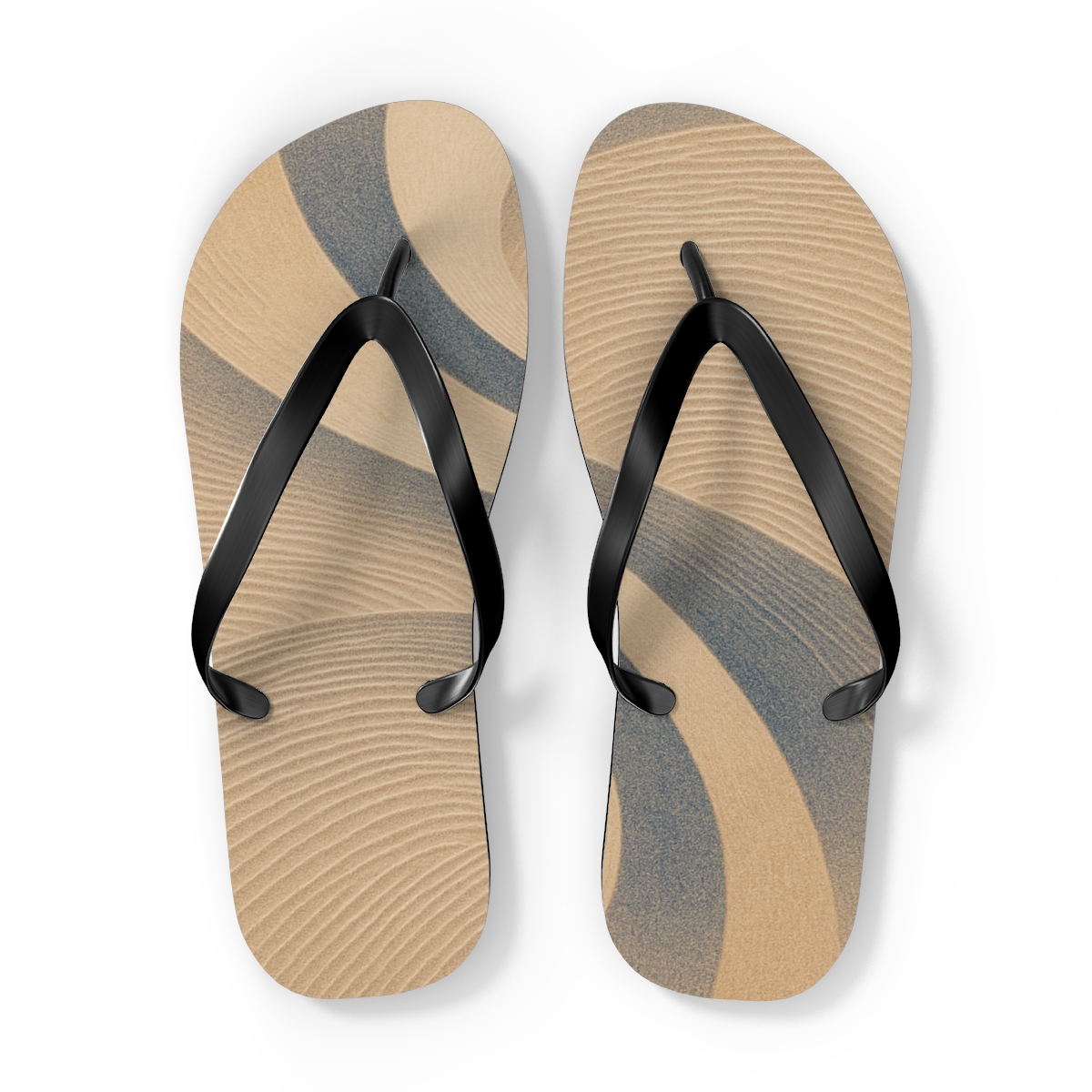 Wind Arc Ripple Weave trendy printed flip flops