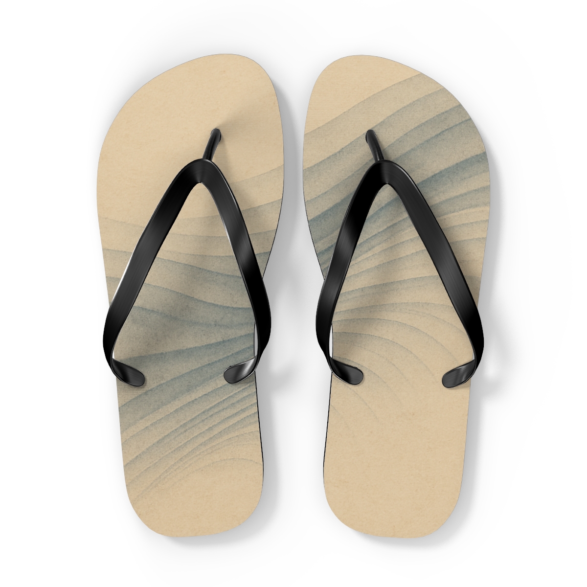 Wind Arc Wavefront Ledger unique graphic flip flops