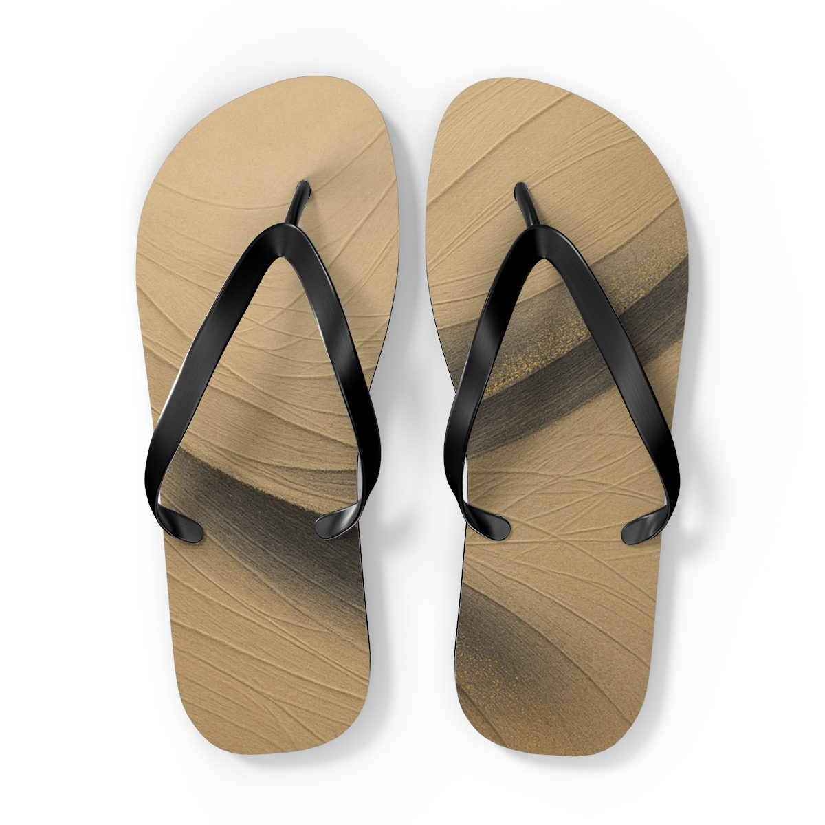 Wind Carved Arc Lattice trendy printed flip flops
