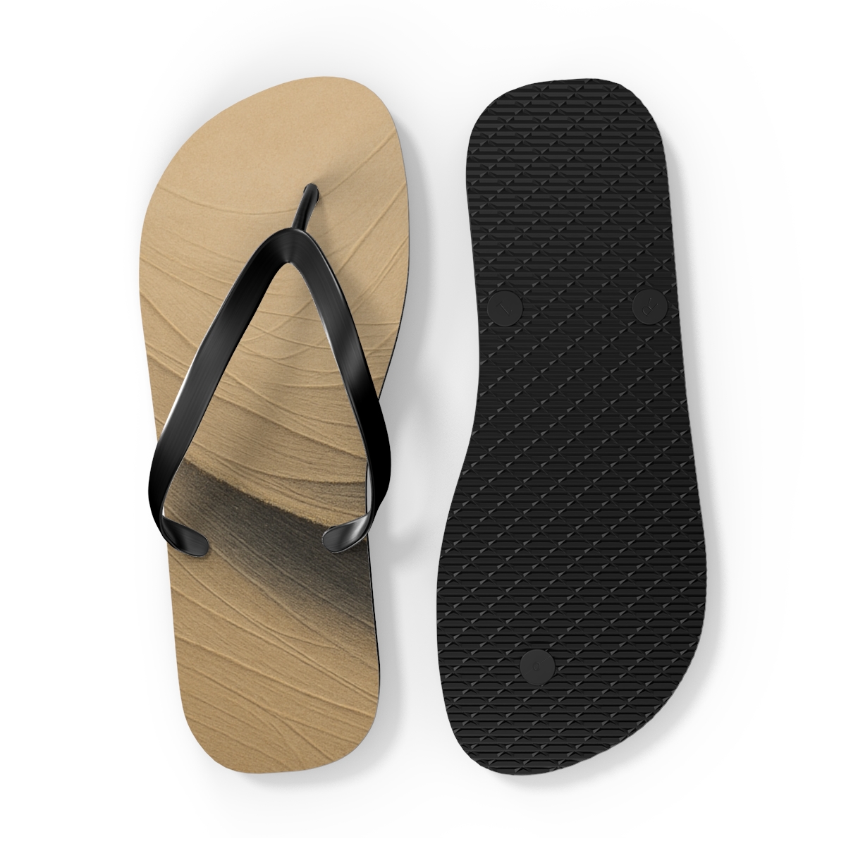 Wind Carved Arc Lattice trendy printed flip flops
