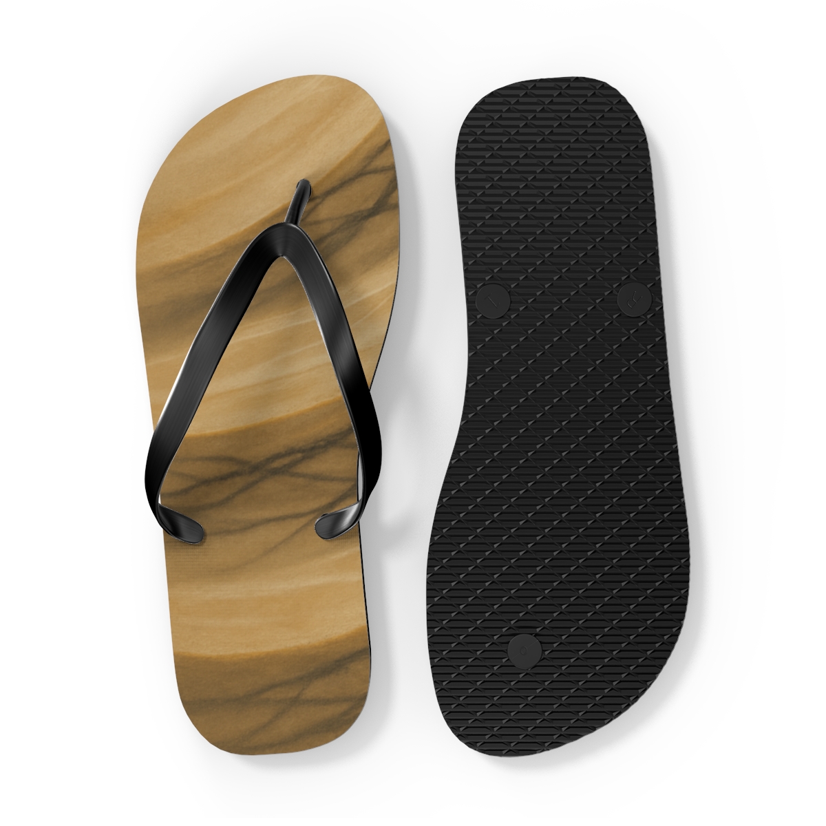 Wind Carved Arc Vein Weave soft sole flip flops