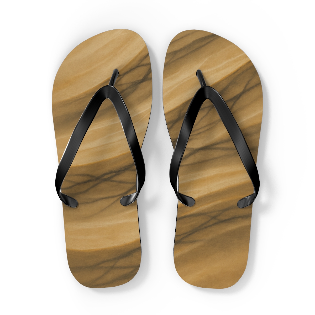 Wind Carved Arc Vein Weave soft sole flip flops