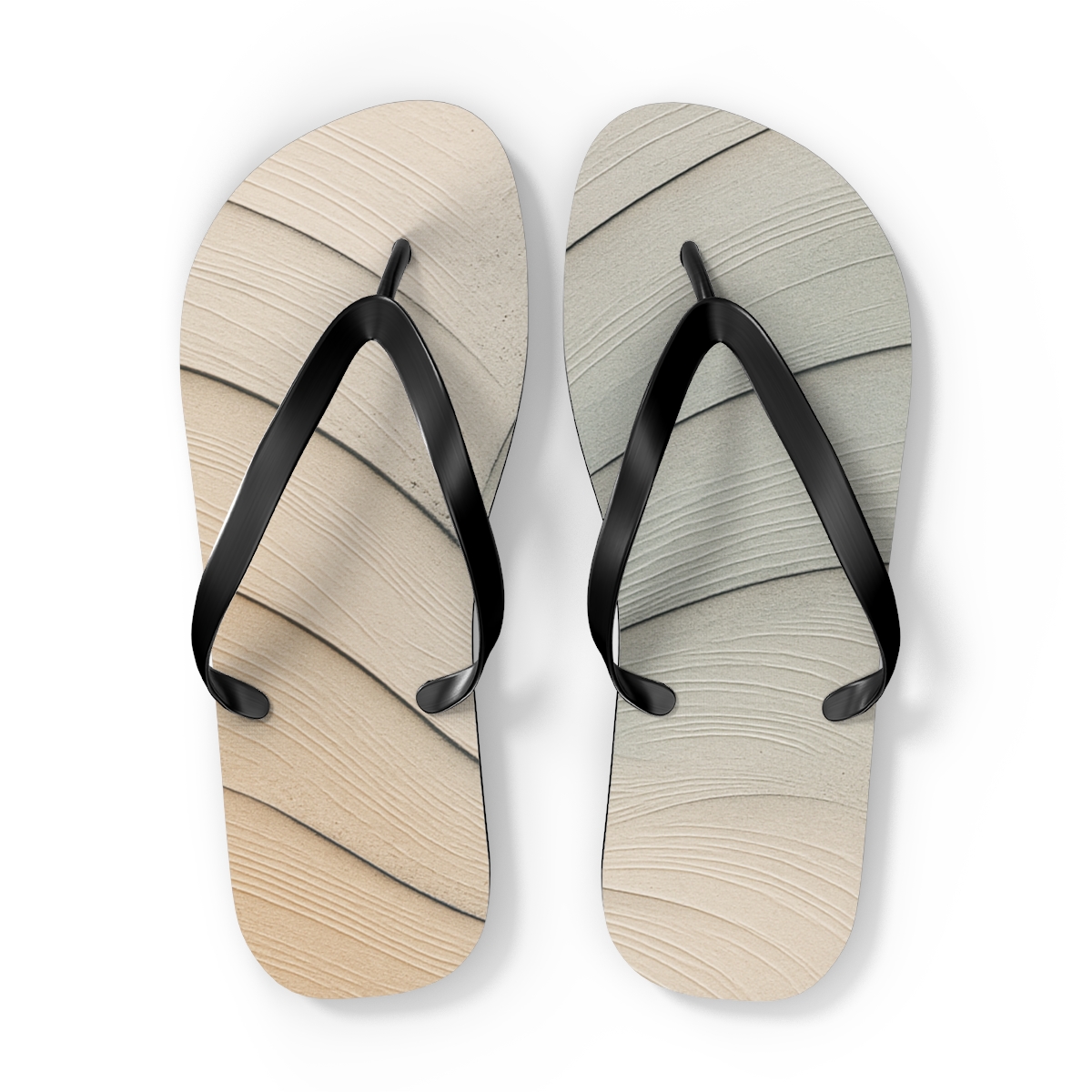 Wind Carved Arc Wavefront soft sole flip flops